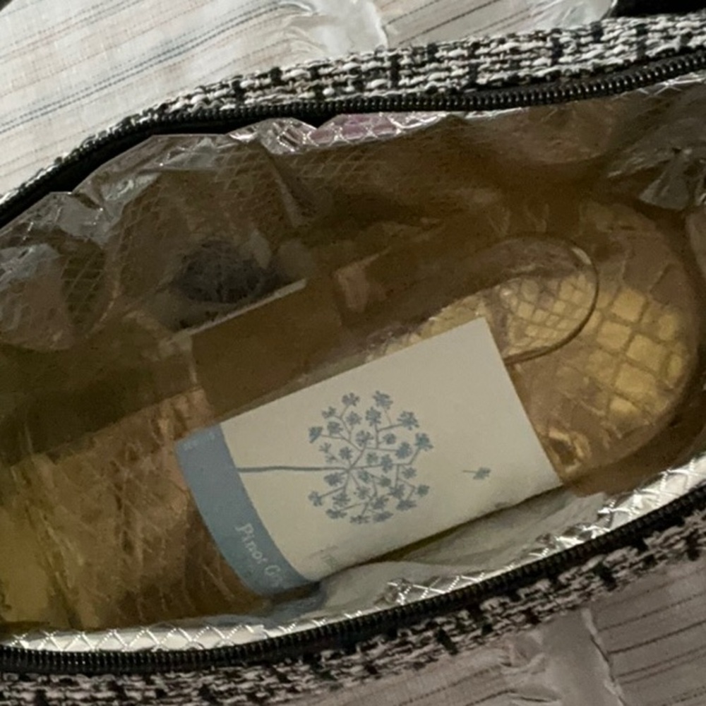 Primeware Wine bag in Black Tweed - Picture 4 of 7